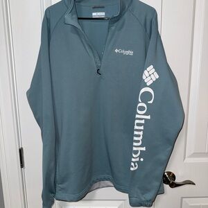 Columbia Men's Gray Zip-Up Sweater